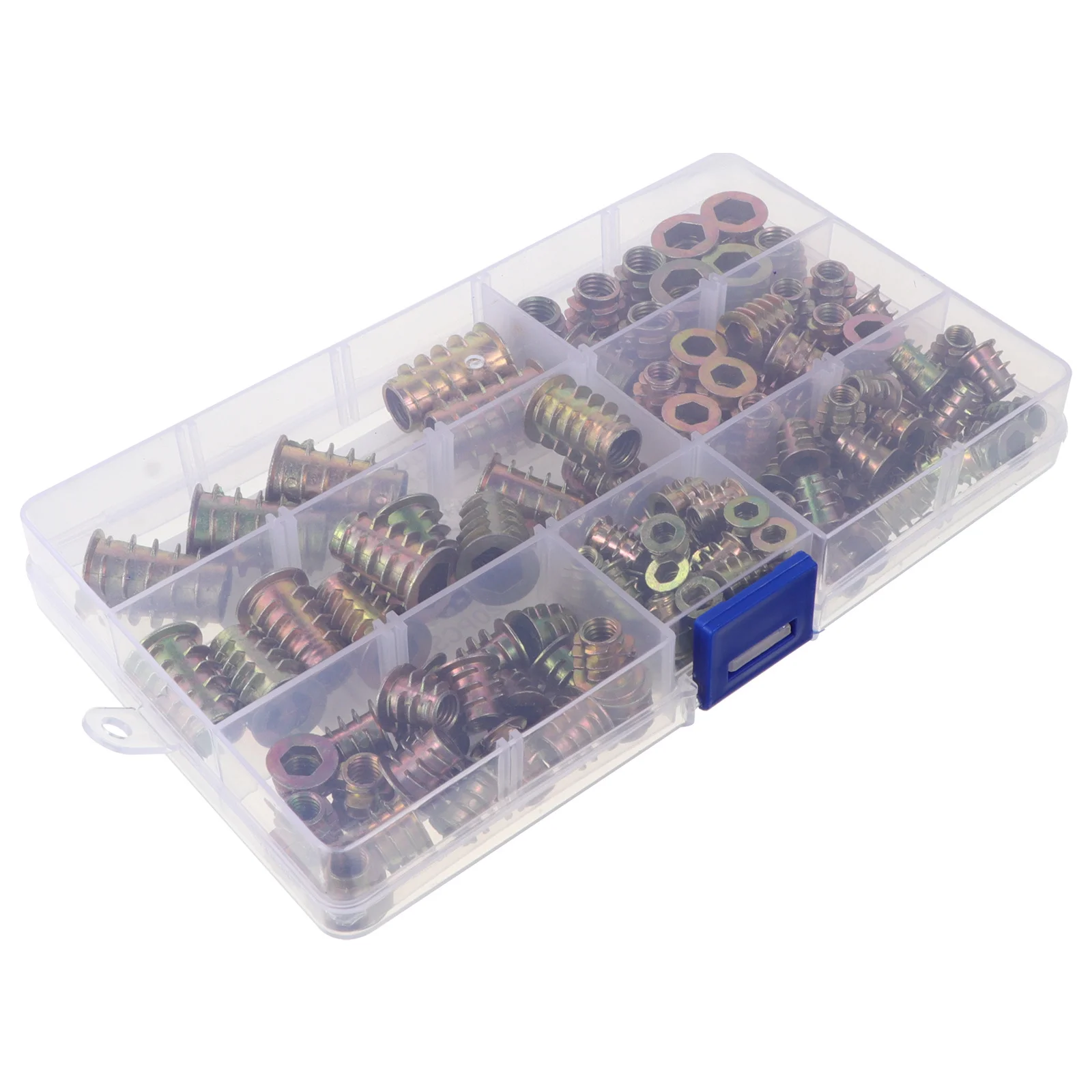 

120pcs Nut Set T-Insert For Wood Furniture Aluminum T-Nuts Fixing Kit Fastener Hardware Assortment Mounting Nuts