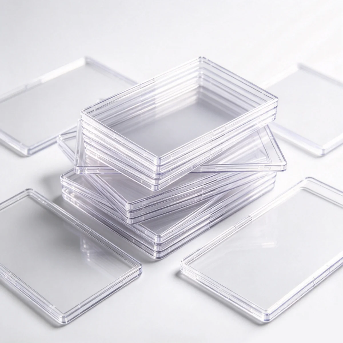 8/10/24Pcs Heavy Duty Clear Acrylic Card Protectors Rigid Toploader Sleeves for Trading Sports Cards Durable Collector ZSY