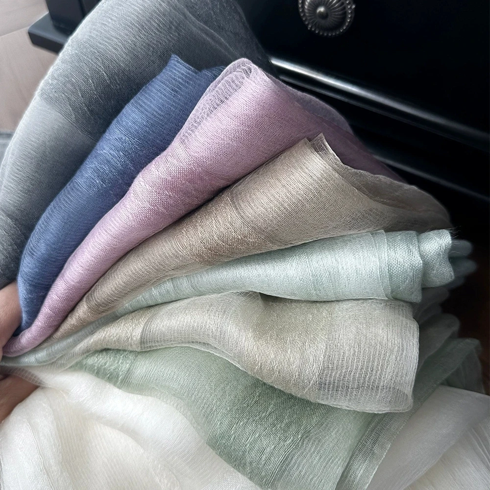 

Элегантный и легкий шелковый шарф для женщин. Мягкие и дышащие с рисунком водной волны. Шали из пашмины. Декоративные шарфы.