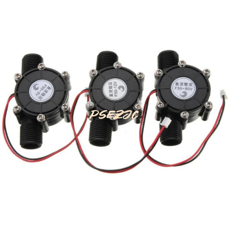 Newest Hot 1PC 80v/12v /5V 10W DC Micro Hydro Generator Tap Water Flow Hydraulic DIY 1/2 Inch Alternative Energy Generators