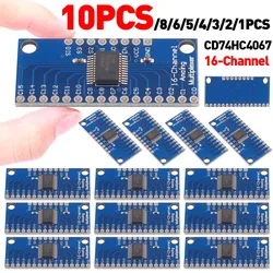 1-10pcs CD74HC4067 16-Channel Analog Digital Multiplexer Breakout Board Module for Arduino 2V-6V Microcontroller 16 Device