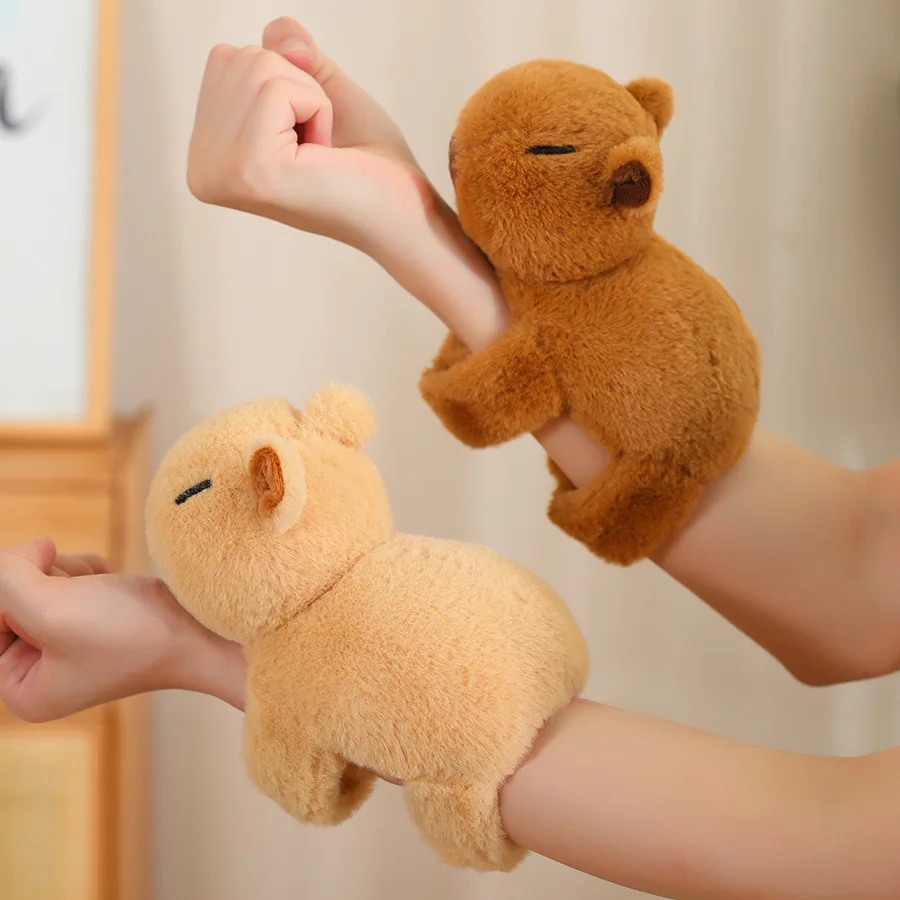 Capivara brinquedo de pelúcia capivara anel brinquedo pulseira animal brinquedo de pelúcia