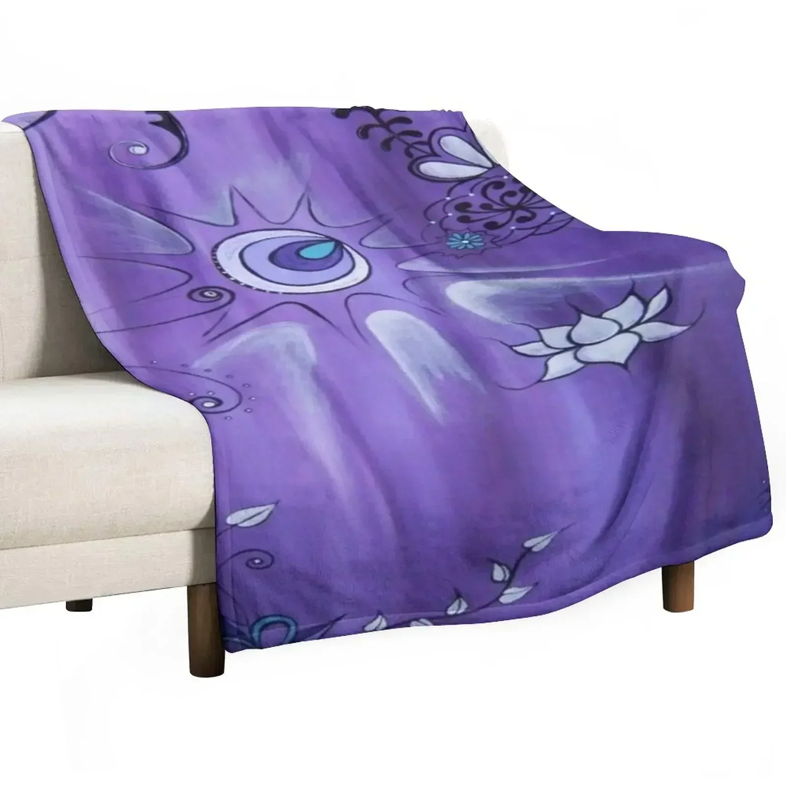 Wisteria Throw Blanket Kid'S Blankets Sofas Of Decoration Decoratives Travel bed plaid Single Blankets