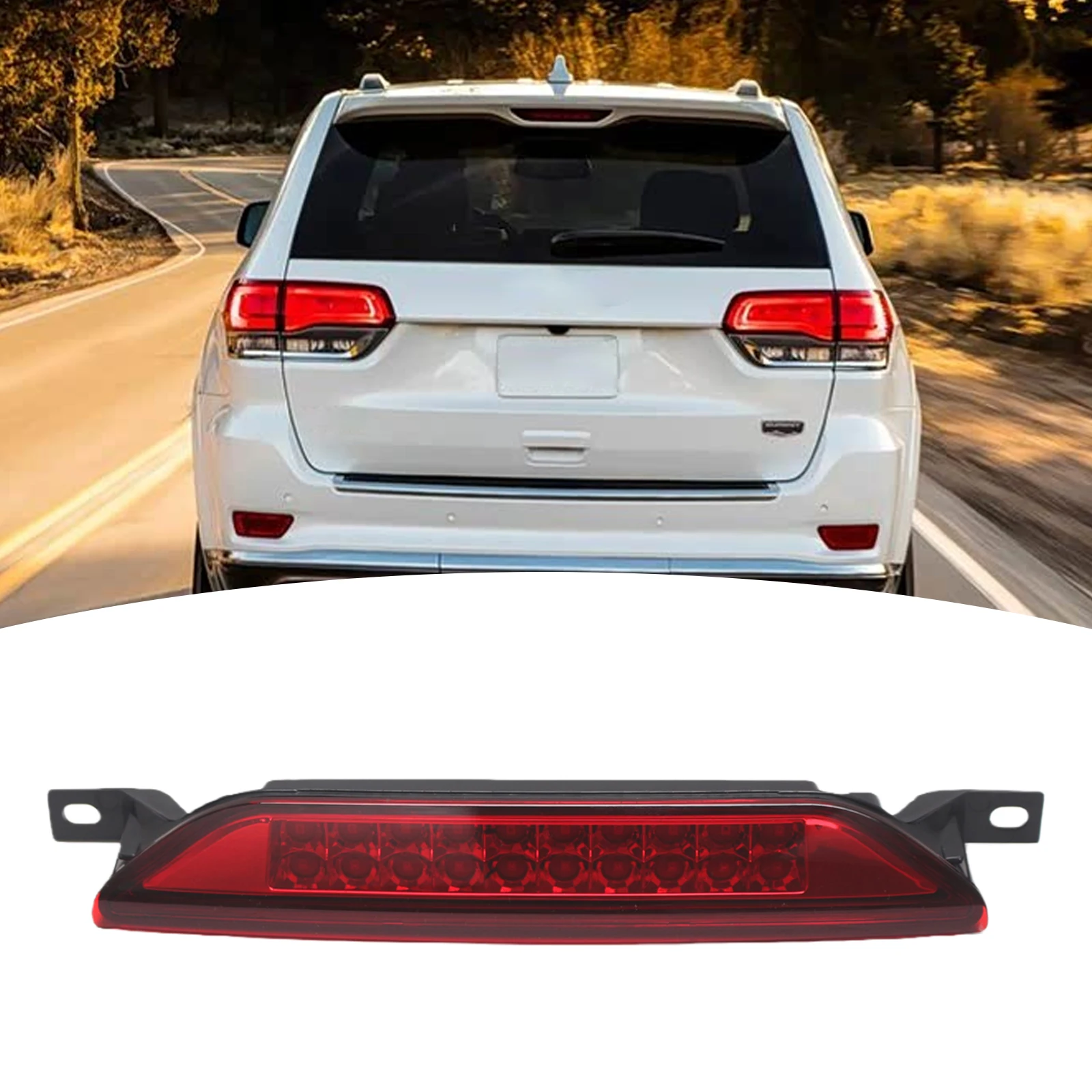 

High Mount Stop Lamp 5303754AC Third Brake Tail Light High Mounted Stop Light for Jeep Compass 07-16 Grand Cherokee 11-21