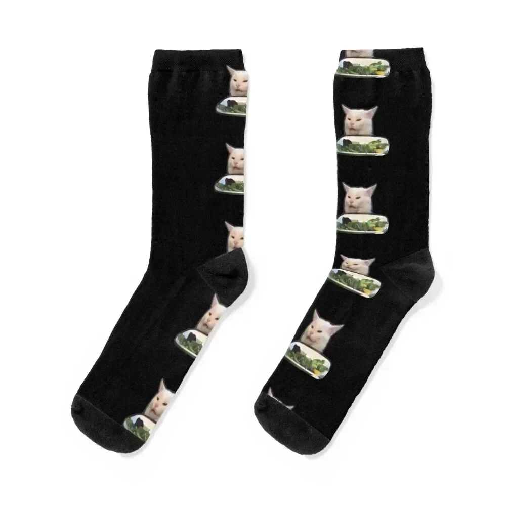 

Salad cat meme Socks summer Argentina fashionable Rugby Woman Socks Men's