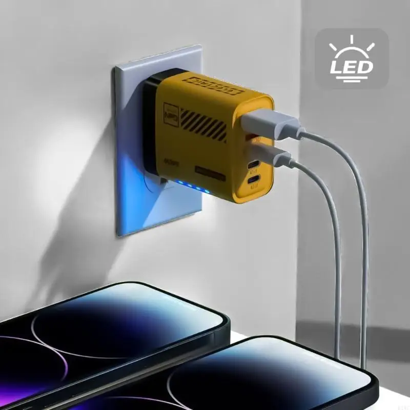 Multiple Device USB C Chargers 240W Type C Charging Hubs Power Adapter Compactly Design For Homes Offices Travel Use 