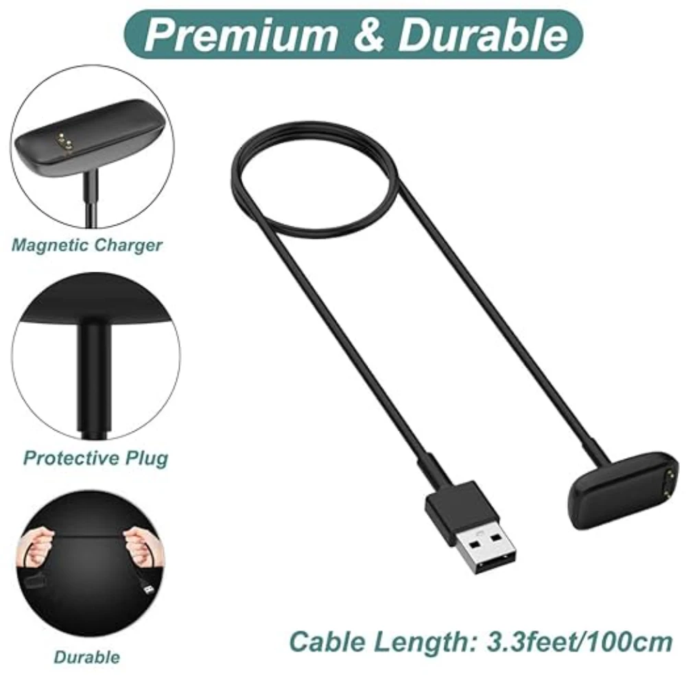 

For Fitbit Charge 6/ Fitbit Charge 5/ Fitbit Luxe Charger USB Charger Smart watch Charging Cable Replacement Charger 3.3ft