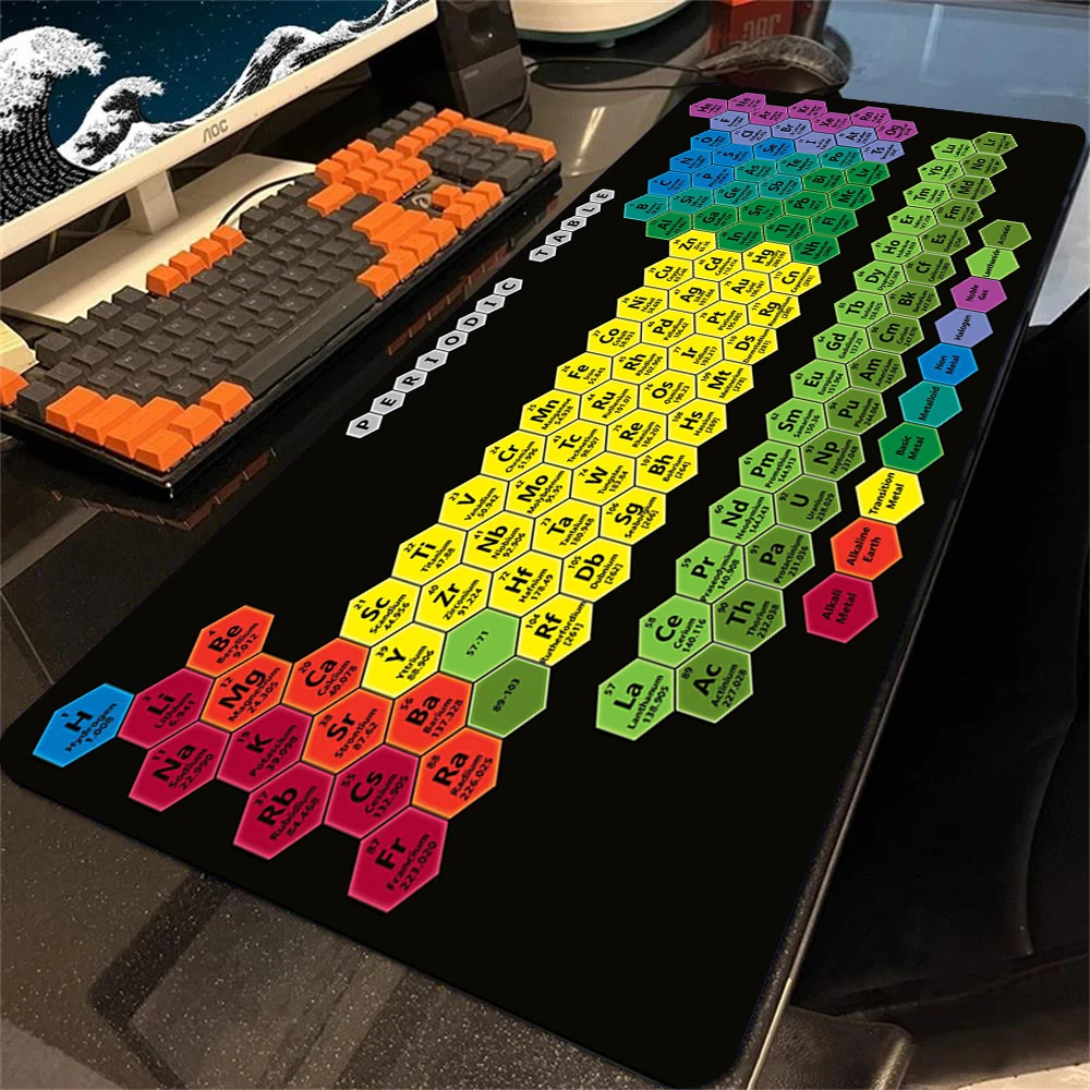 Periodic Table Of Elements Mouse Pad Gaming Keyboard Mouse Mats Office Computer Big Mausepad Gamer Accessiores Mousepad Xxl Desk