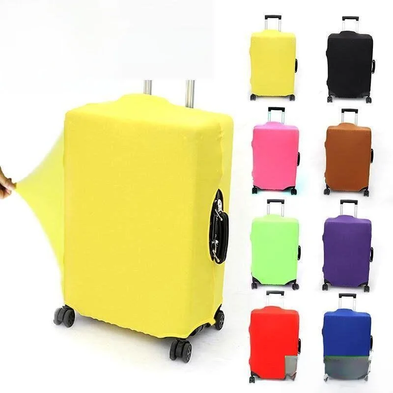 厚い高弾性布製荷物カバー保護スーツ旅行スーツケース用防塵バッグプロテクターカバーハンドバッグケース