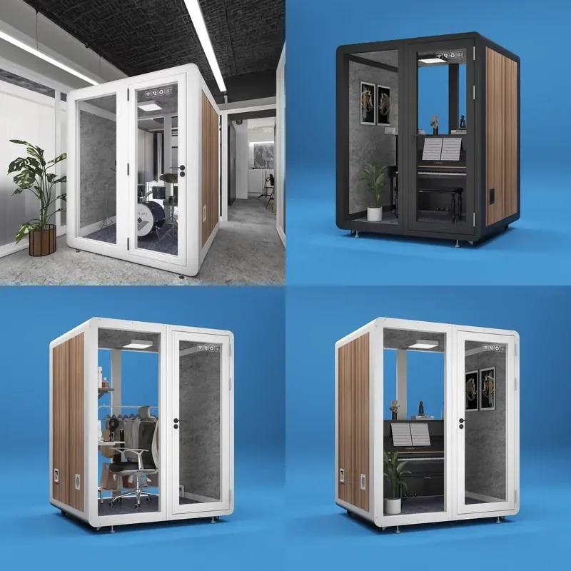 Portable Sound Insulation Box Sound Absorbing Room Recording Booth Acoustic Panel Drum Pod for Home Studio Noise Reduction