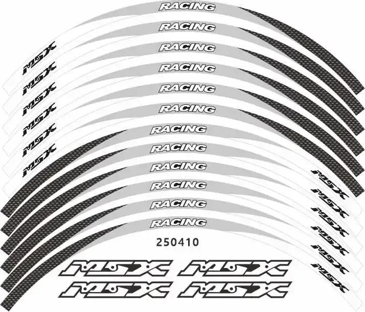 Protecteur de coussretours précieux, autocollant en gel 3D, décalcomanie-3, jante Hurbike, HONDA MSX 125 Grom 125 2022