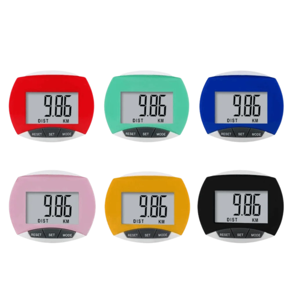 Simple Digital 3D Pedometer Accurate LCD Display Pedometer for Walking Anti-Slip Portable Step Counter Clip Outdoor Activities