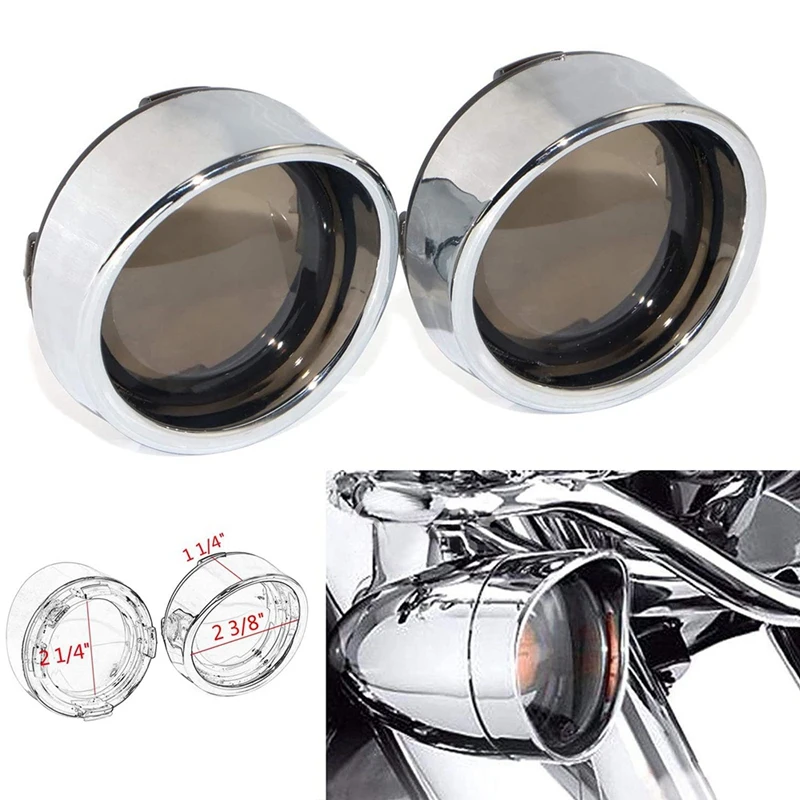 Motorcycle Sun Visor Turn Signal Cover Turn Signal Bezel Lamp Cover For Tour Dyna Softail