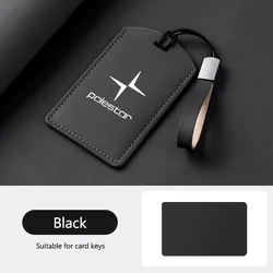 Leather Car Smart NFC Card Key Case Cover Key Bag Shell Holder For Volvo Polestar 3 Polestar 4 2023 2024 Key Protector Accessory