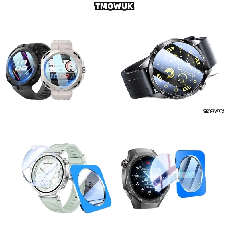

For Huawei Watch GT5 GT4 GT3 GT2 Pro GT - Edge-to-Edge Tempered Glass, Oleophobic Coating 46mm 41mm