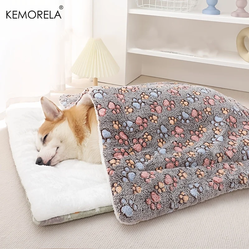 KEMORELA Dicke und weiche Haustiermatte, Ganzjahres-Hunde- und Katzenbettmatte, ideal für kleine bis mittelgroße Hunde, weiche und bequeme Haustierbedarfsartikel – Detail 9