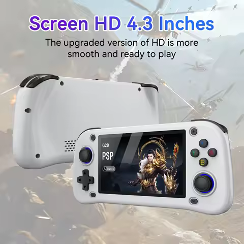 G28 Handheld Game Console 4.3 Inch High Definition IPS Screen Retro Nostalgic PSP Arcade PS1 Game Console 2025