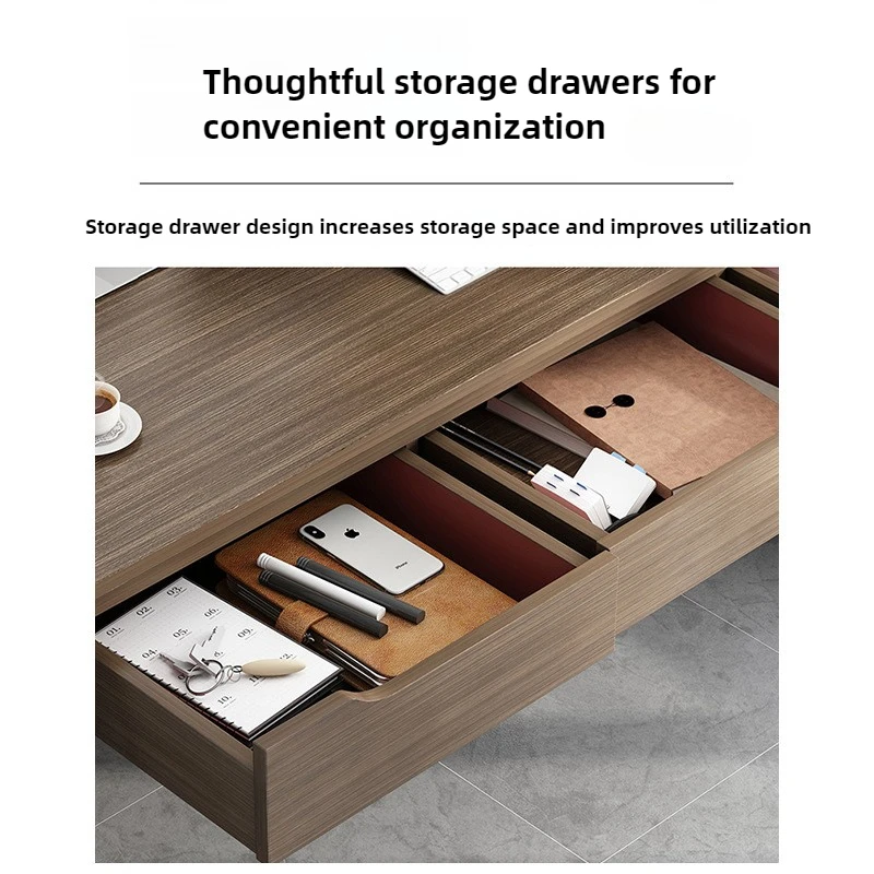 Simple Computer Desk Home Office Desk with Drawer, Multifunctional Study Table for Students, Dorm Room, Small Space