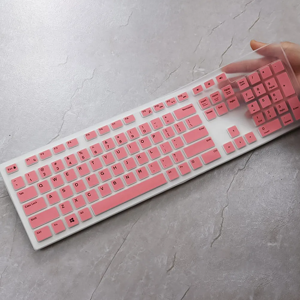 1Pcs Keyboard Protective Film Silicone Ultra Thin Cover Compatible Kb216 Km636 Wireless Optiplex Desktop