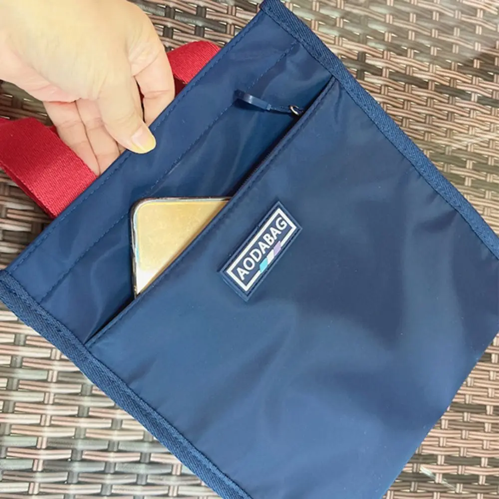 대용량 도시락 가방, 지퍼 캔버스 캔버스 가방, 단색 토트 백, 패션 작업