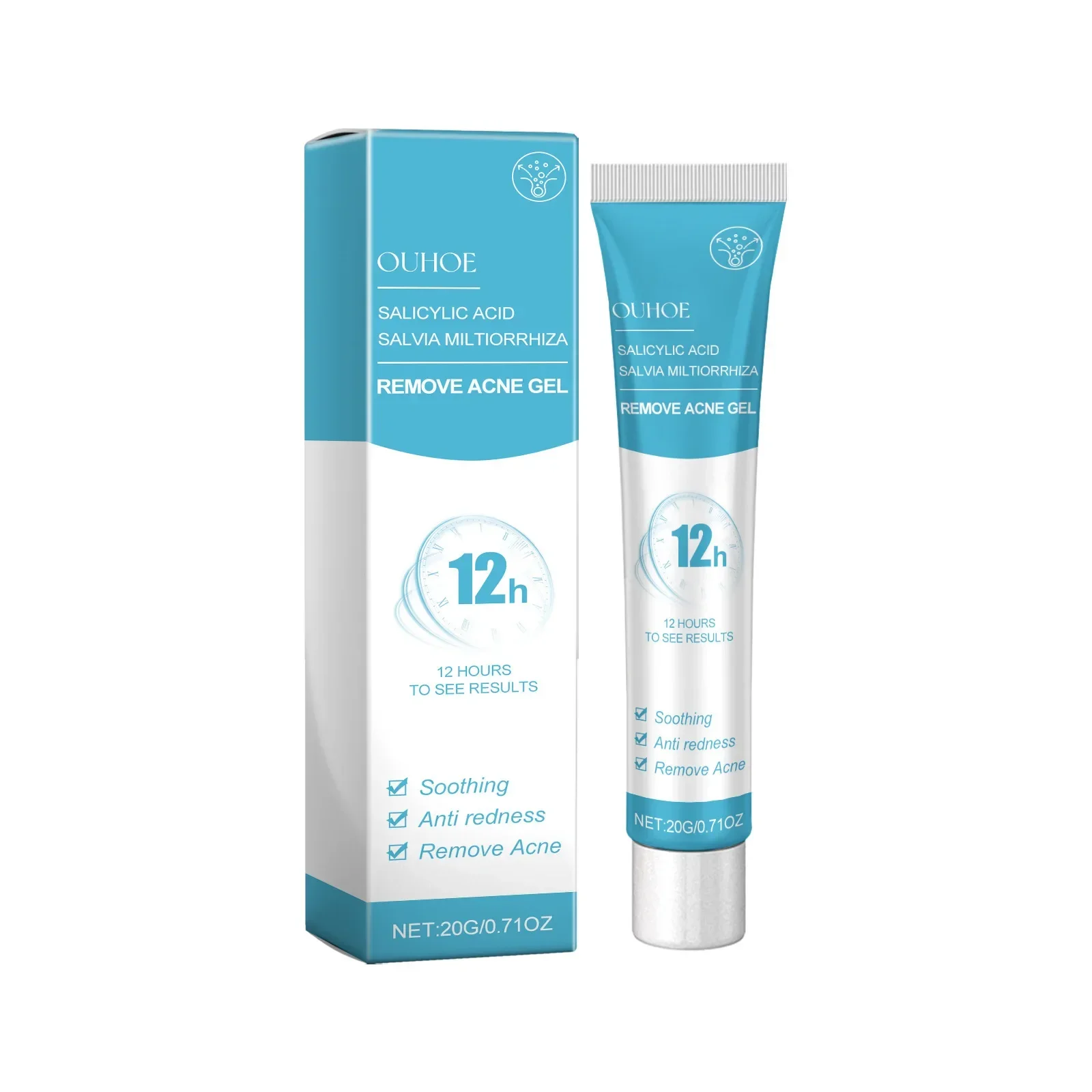 Repair Damaged Hair Follicles with Salicylic Acid Acne Gel, Say Goodbye To Blackheads Soothing and Moisturizing Cream