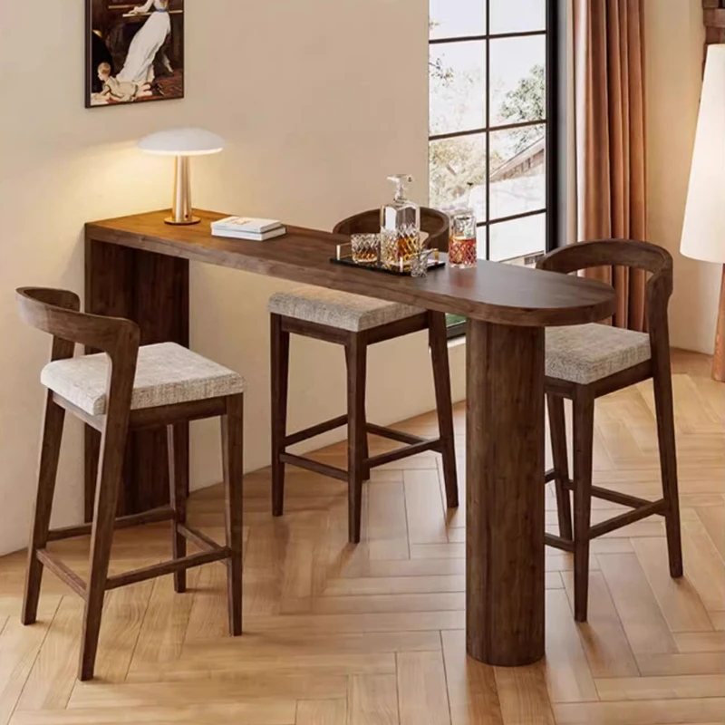 

Барный стол в стиле ваби-саби для небольшой квартиры, американский ретро-стол, современная простая мебель для дома, обеденный стол YS40CC