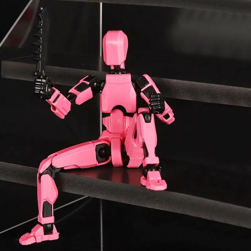 Figurine d'action imprimée en 3D, décoration de bureau, modèle d'assemblage Flexible pour ornements de bureau, artisanat décoratif de table