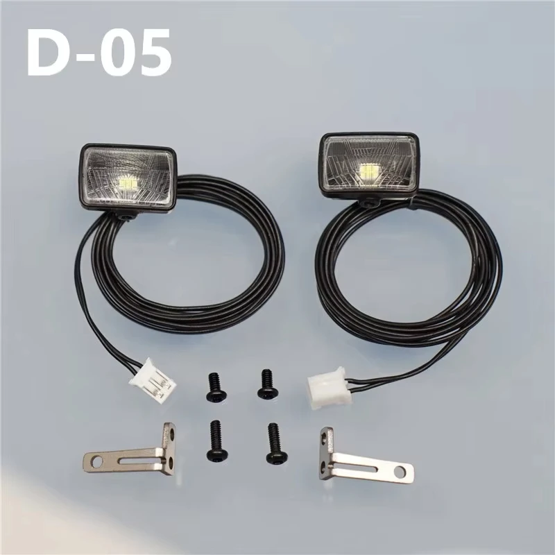 2 PCS RC Toy Excavator Arm Spotlights Model Vehicle Light For Model Car Bulldozer Wheel Loader Tractor RC Lighting DIY Parts