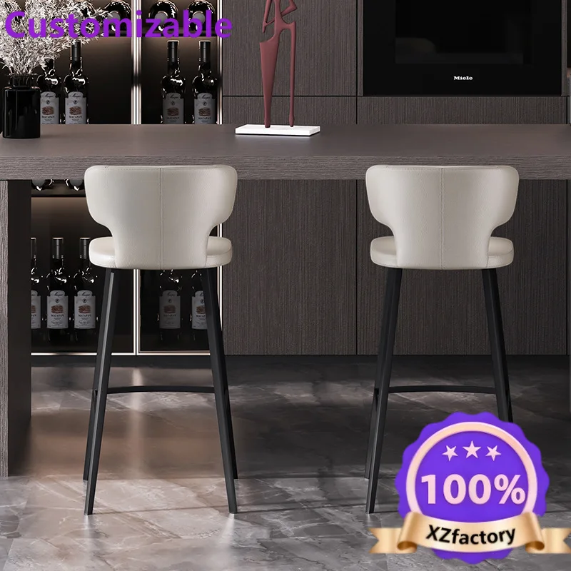 Factory Direct 2026 Bar chair Home Modern simple island table high stool bar chair high c hair ba r stool light luxury ba r ch a
