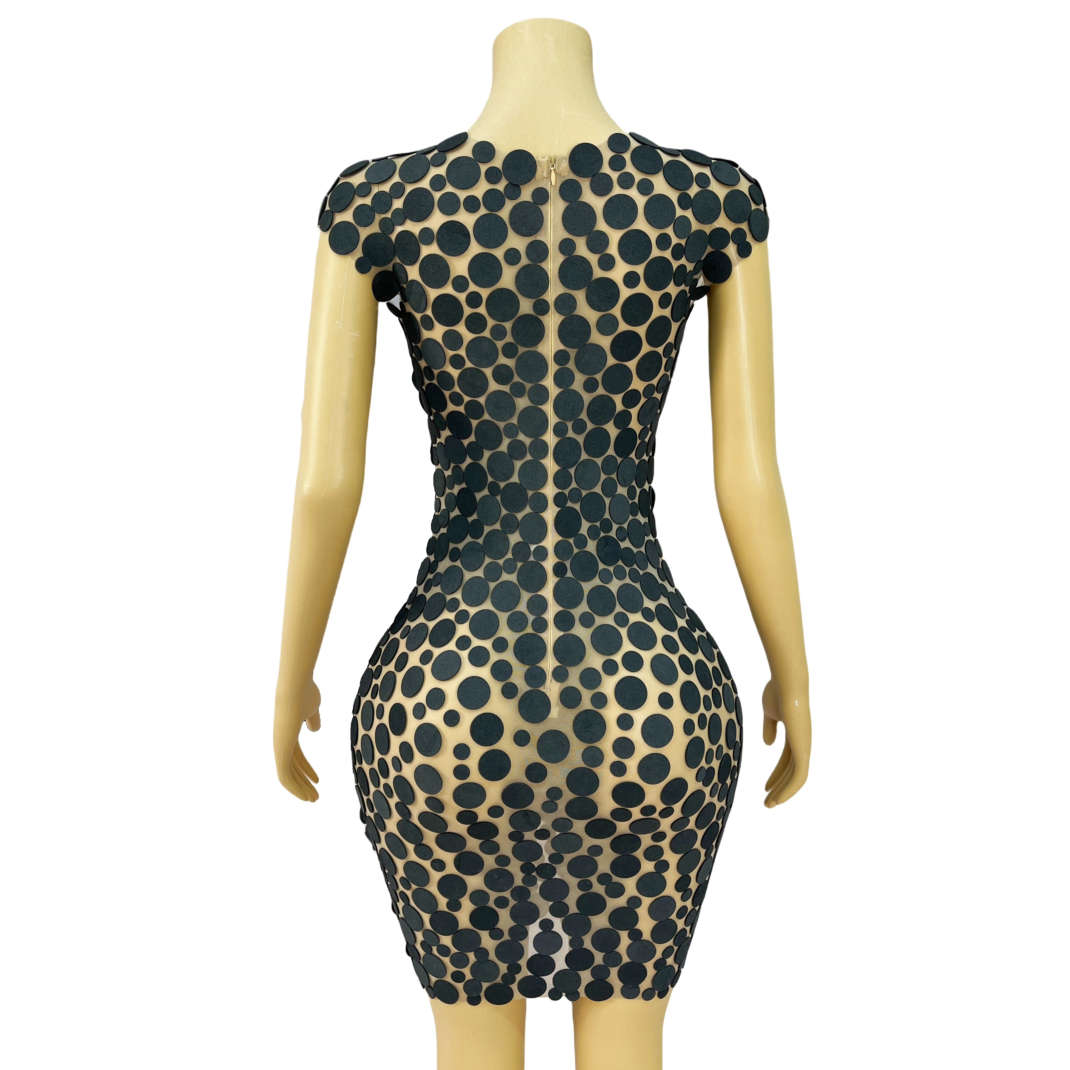 Fashion Designed Special Besties\' outfit Points Foam Dress Women Birthday Evening Celebrate Costume Singer Stage Perform xiaoxue