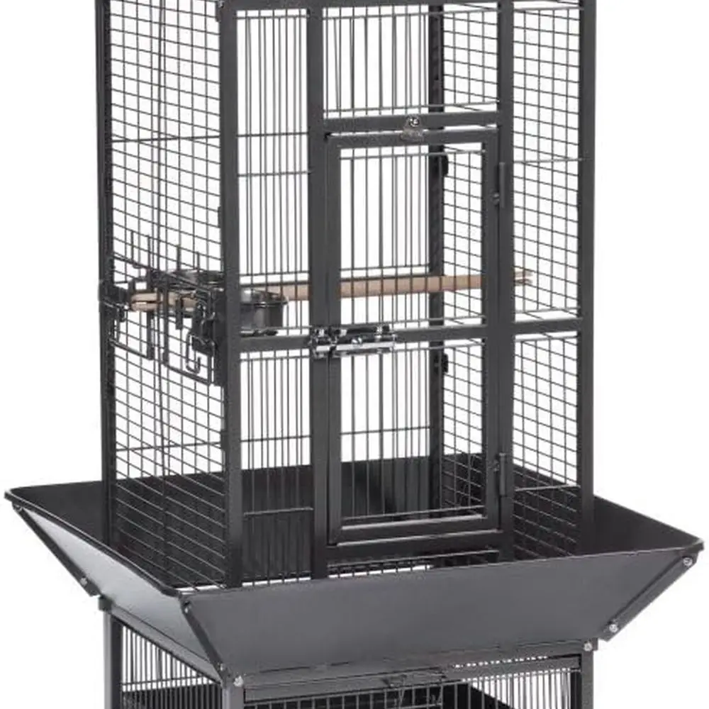 

18 x 18 x 57 Черная клетка для птиц Hammertone Select