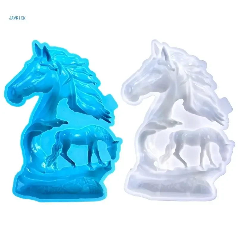 

Hollow Horse Sculpture Mold Hand-Carved Animal Figurine Moulds for Craft Lovers