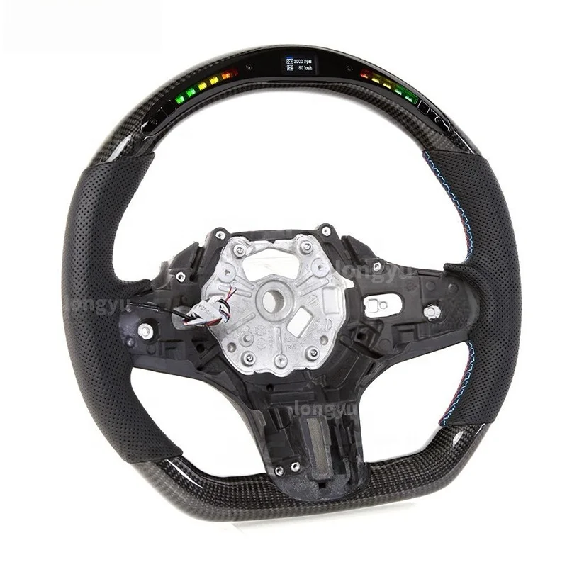 

Car Steering Wheel for 5 6 7 8 Series X3 X4 X5 X6 X7 G30 G31 G60 G61 G20 F30 E90 G01 G02 G05 Led Carbon Fiber Steering Wheel