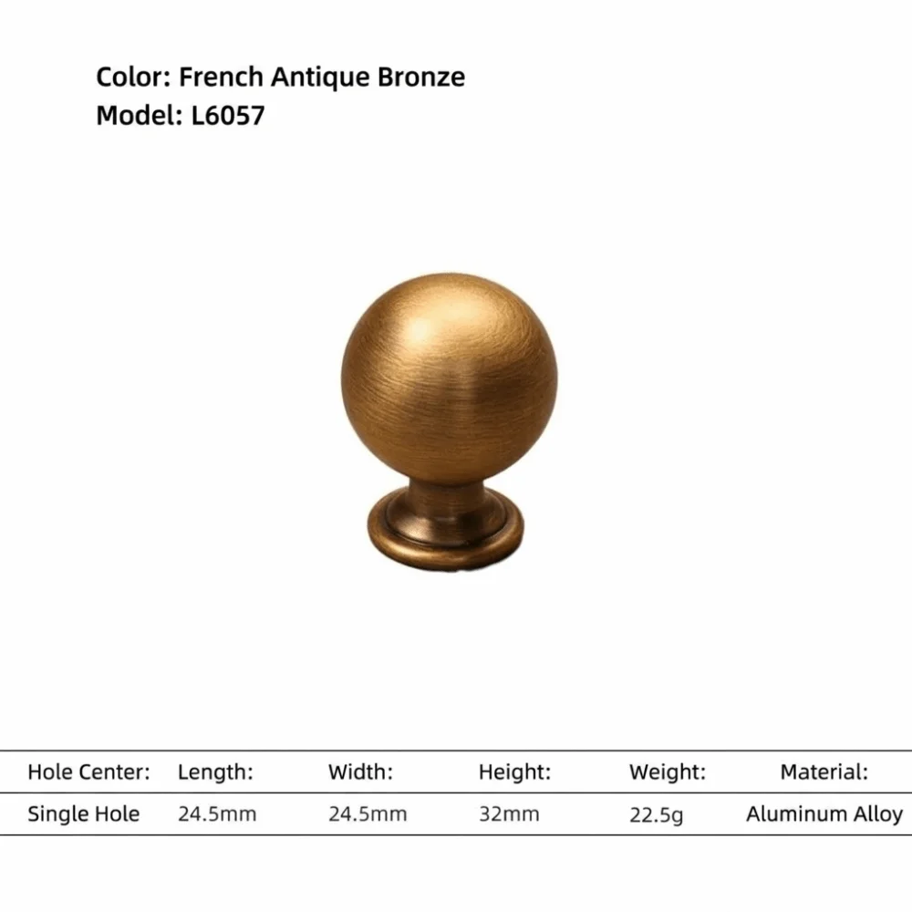 New Antique Bronze Cabinet Handles Minimalist French Drawer Pulls Rounded Edges DIY Friendly Cupboard Handles Drawer Hardware