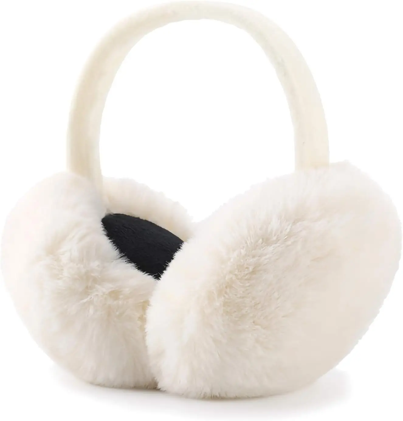 

Faux Fur Winter Earmuffs - Cute Foldable Ear Warmers for Women