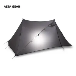 ASTA GEAR Yun Chuan 1P/2P Double-sided Silicon Poleless Tent Camping Ultralight Waterproof Double A-shaped Trekking Nylon Tent