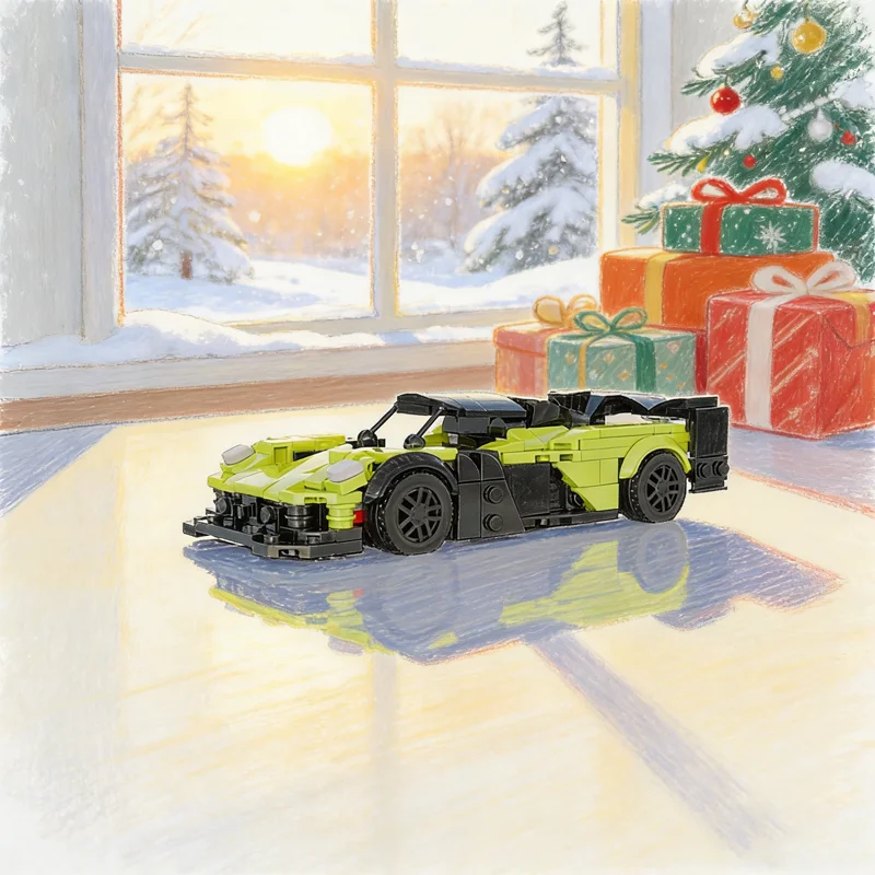 

316pcs MOC Aston Martin Valkyrie AMR PRO City Champions Model Building Blocks Construction Festival Gifts Brick Toy