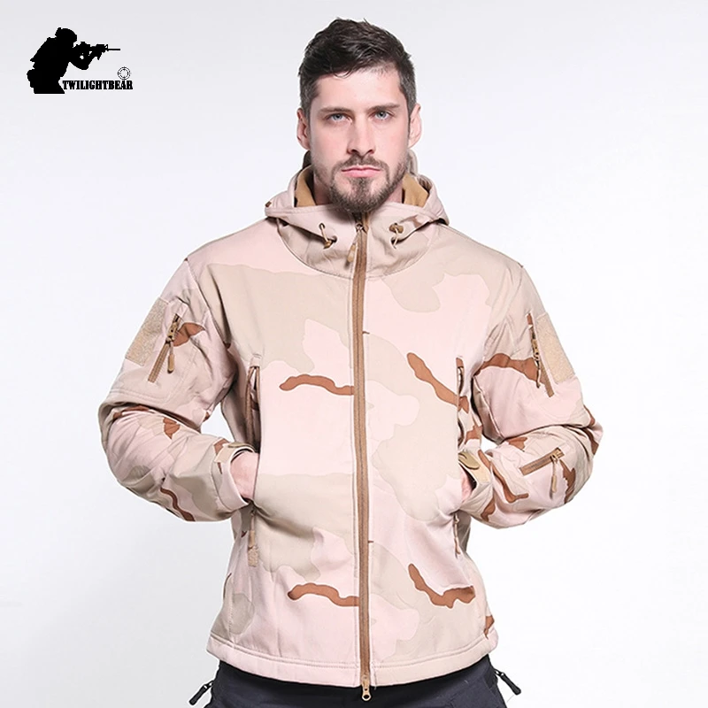 Chaqueta SoftShell impermeable táctica multibolsillos para hombre - imagen 4