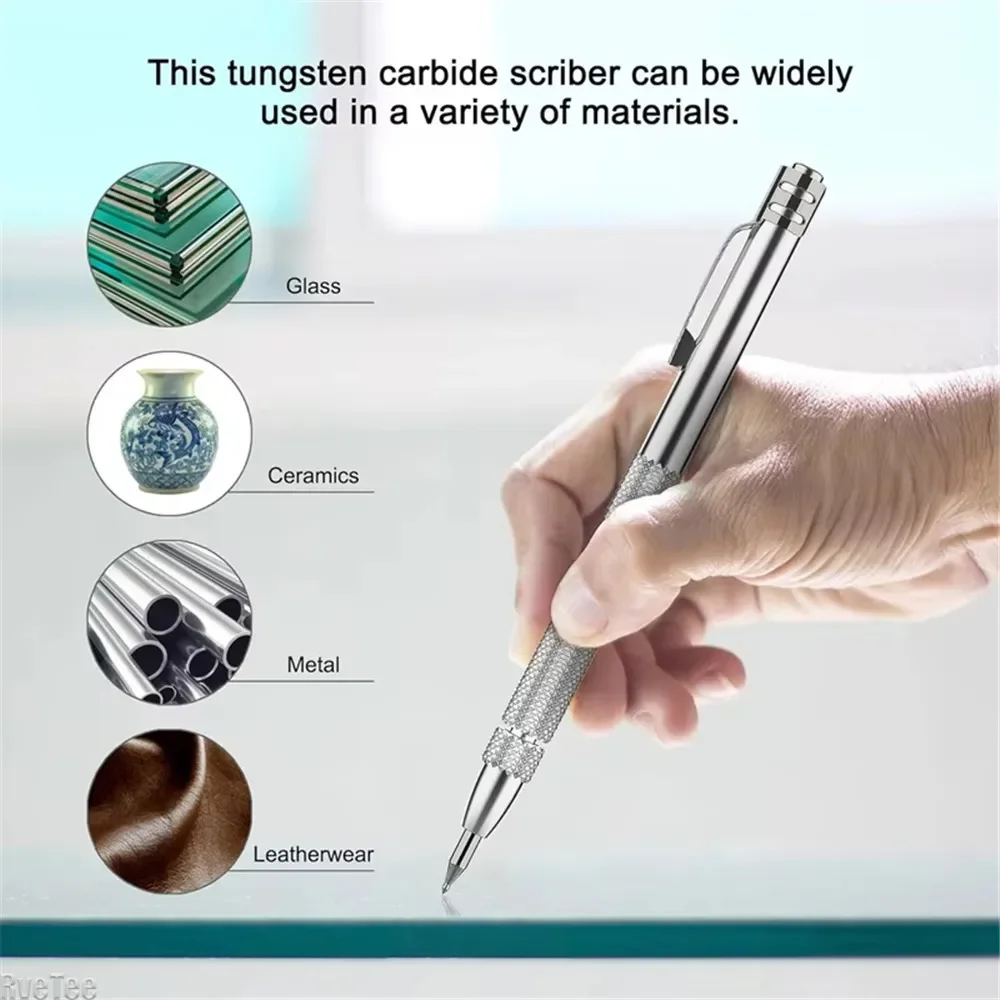 

New Alloy Scribe Pen Carbide Scriber Pen Metal Wood Glass Hand Tools Kits Tile Cutting Marker Pencil Metalworking