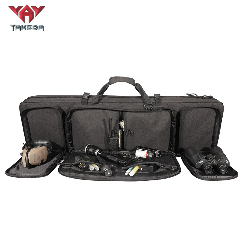 Tactical Rifle Case, CP Camouflage Soft Gun Bag With Multi-pockets For Hunting Shooting Outdoor Activities