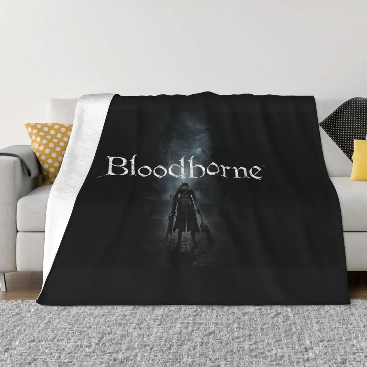 Bloodborne Game Fleece Throw Blankets The Old Hunters Blanket for Bedding Car Lightweight Bedroom Quilt