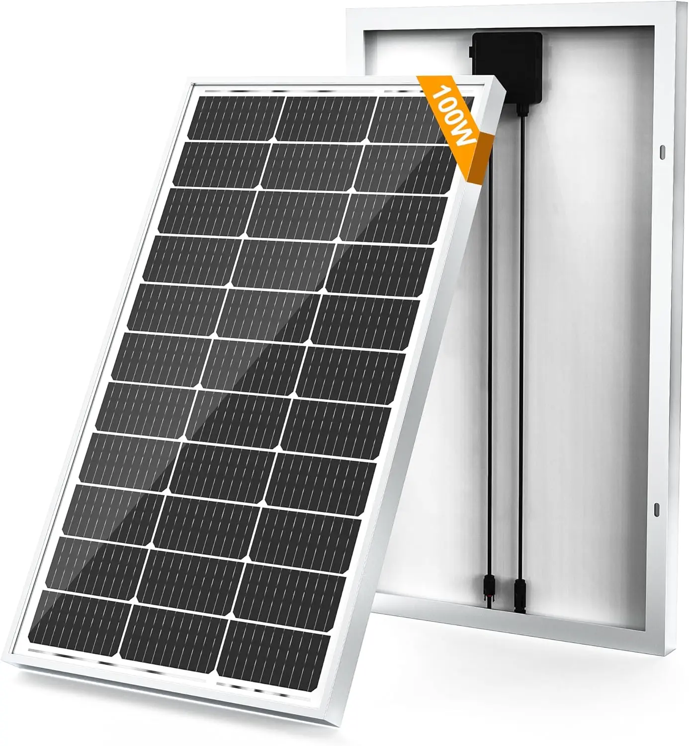 Solar Panels 100 Watt 12 Volt, High-Efficiency Monocrystalline Solar Panel for Home, RV, Camping, Marine, Rooftop