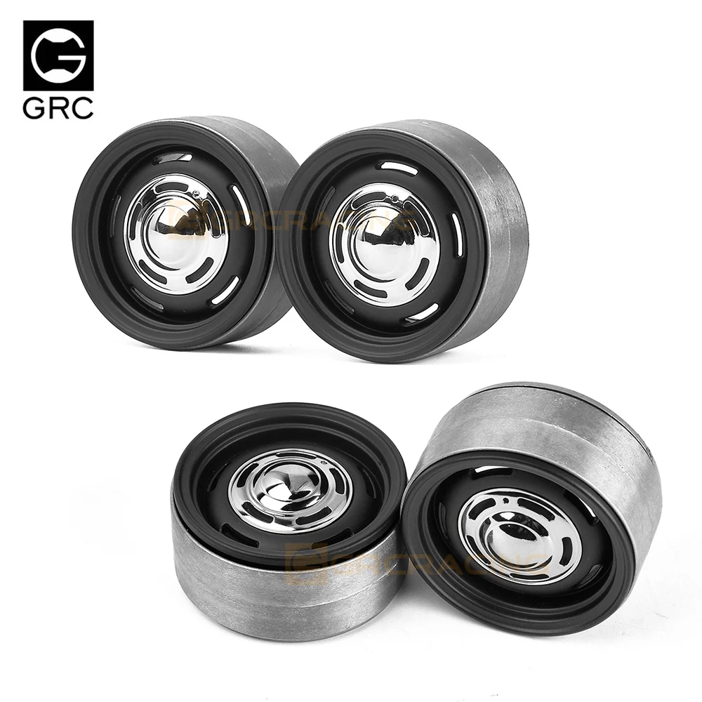 GRC-buje de rueda de Metal de 1,9 pulgadas, estilo Retro G12, modelo de simulación 1/10, abrazadera para neumático de coche de escalada, cubo de rueda para accesorio SCX10 T4