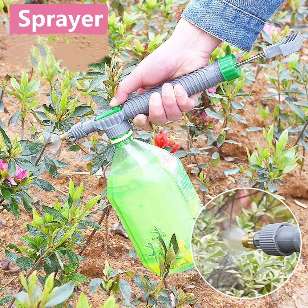 Manual High Pressure Air Pump Water Nozzle Sprayer Bottle Garden Fogger Sprinkler Watering Can For Gardening Weed Flower Tree 농