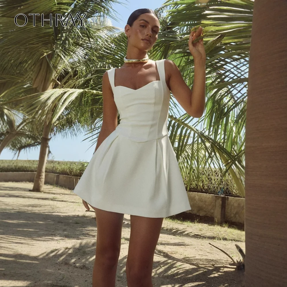 Cocktailkleider mit kurzen Trägern, ärmellose, plissierte Partykleider aus Satin, شارون سعيد فساتين سهره, individuell gestaltet