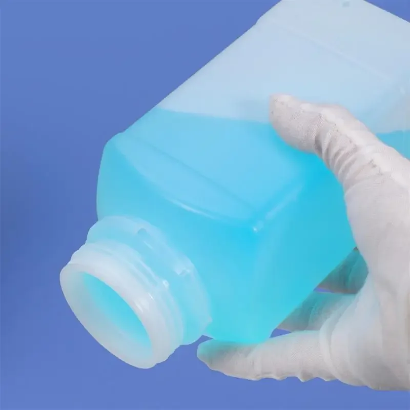 Food grade HDPE bottle empty big mouth plastic bottle with anti-theft leak-proof reagent bottle toner plastic container