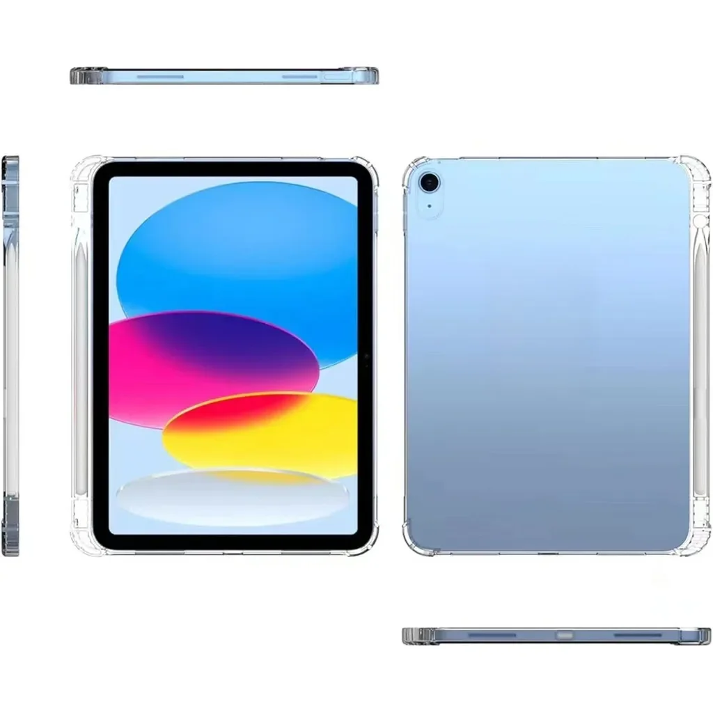 Transparent Aribag Table Case for IPad 11th Gen 11inch A16 2025 Ultra Thin Cover with Pencil Holder for IPad 10.9