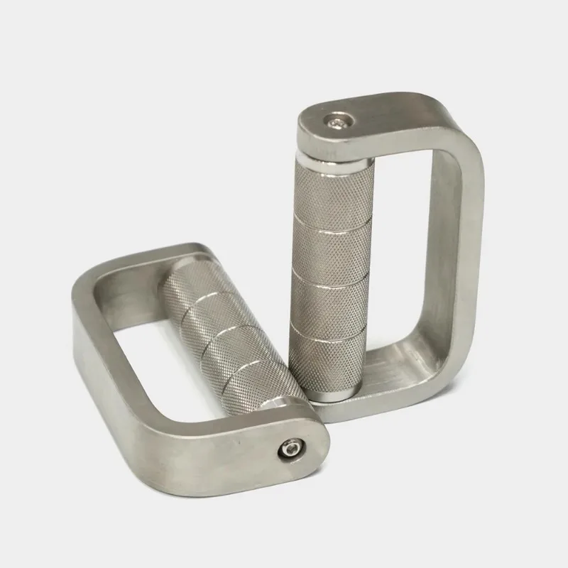 2PCS 304 Stainless Steel D‑Shape Shadow Boxing Dumbbells Speed Training Arm Shoulder Chest Fitness Tool