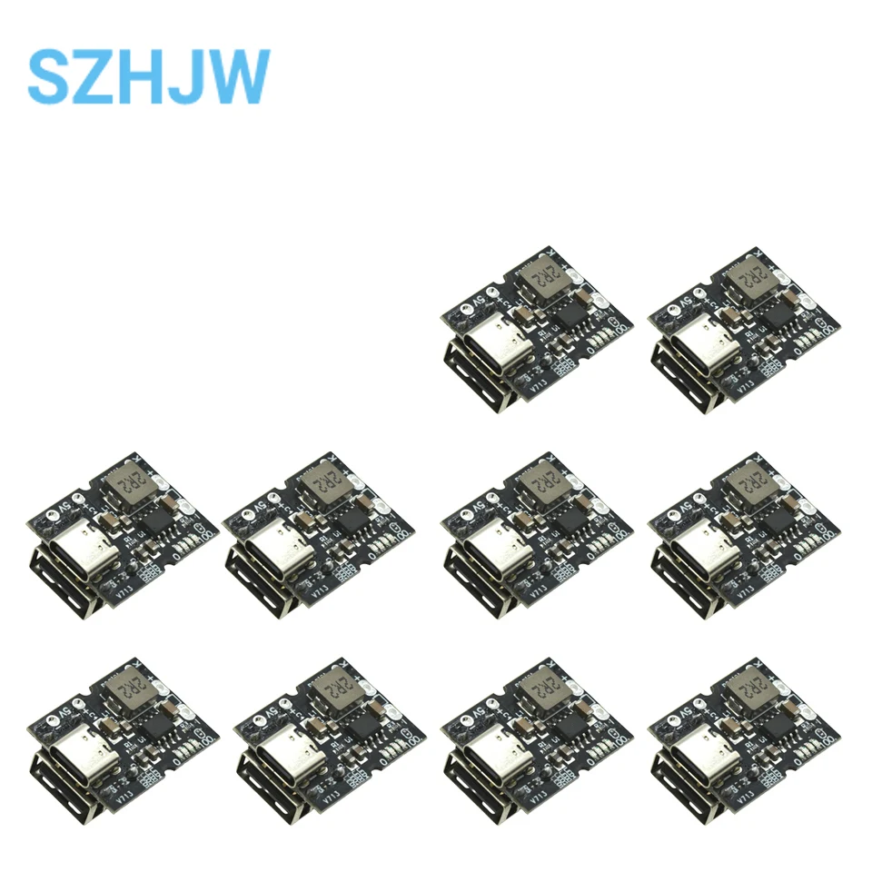 Charge Discharge Integrated Module High Precision 5V 2A Type-C Input Supply 4.2V/4.35V Lithium Battery with USB-A Female Socke