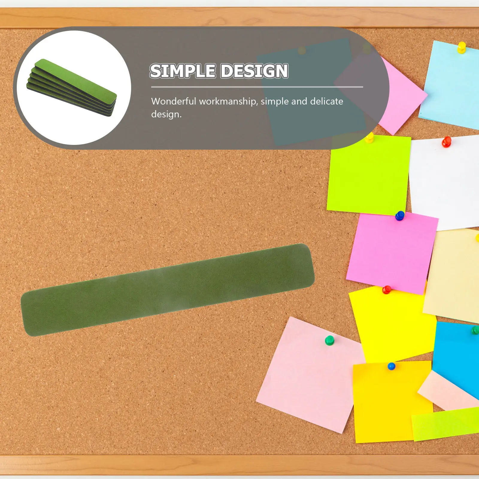 5Pcs Felt Strip Bulletin Board For Board Family Easy Install Peel Stick Bar Notes Photos Schedules Memo